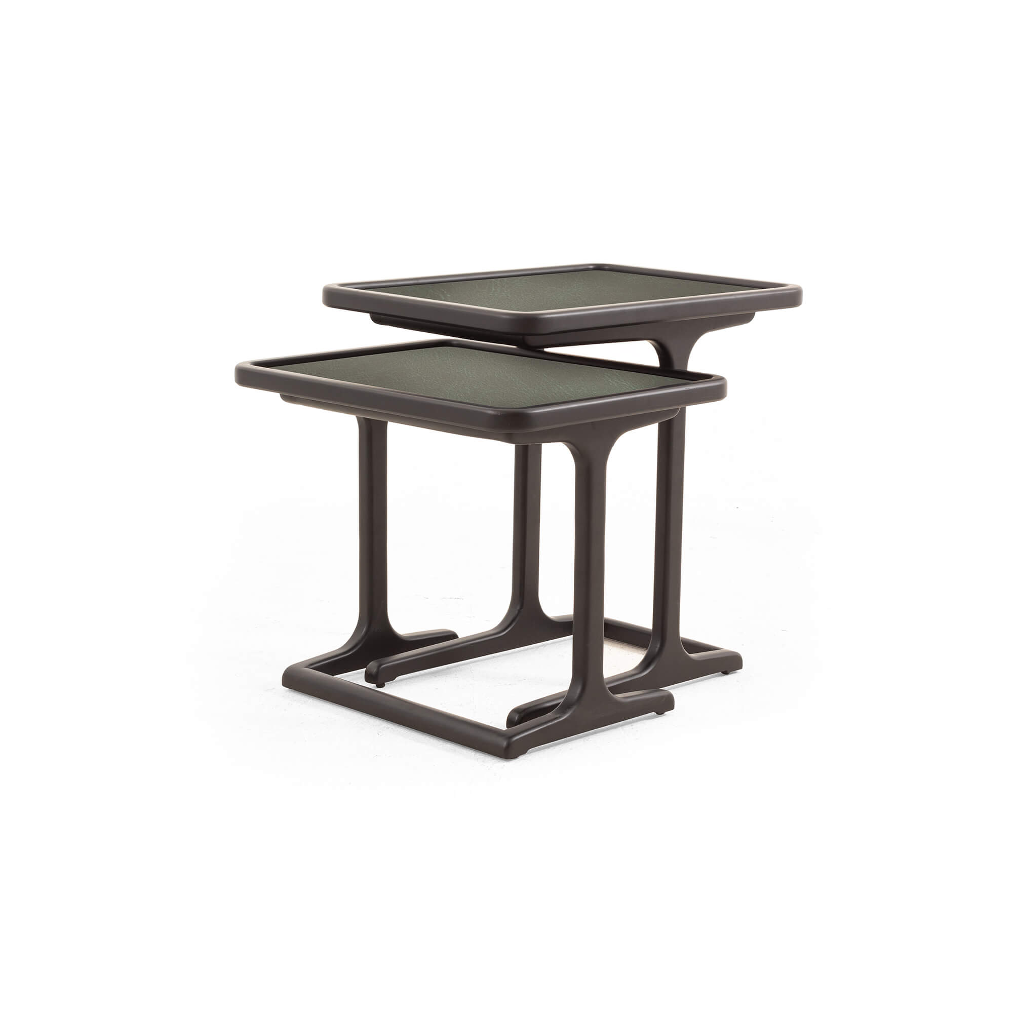 Modest Leather Side Table Set- Nuvera Concept