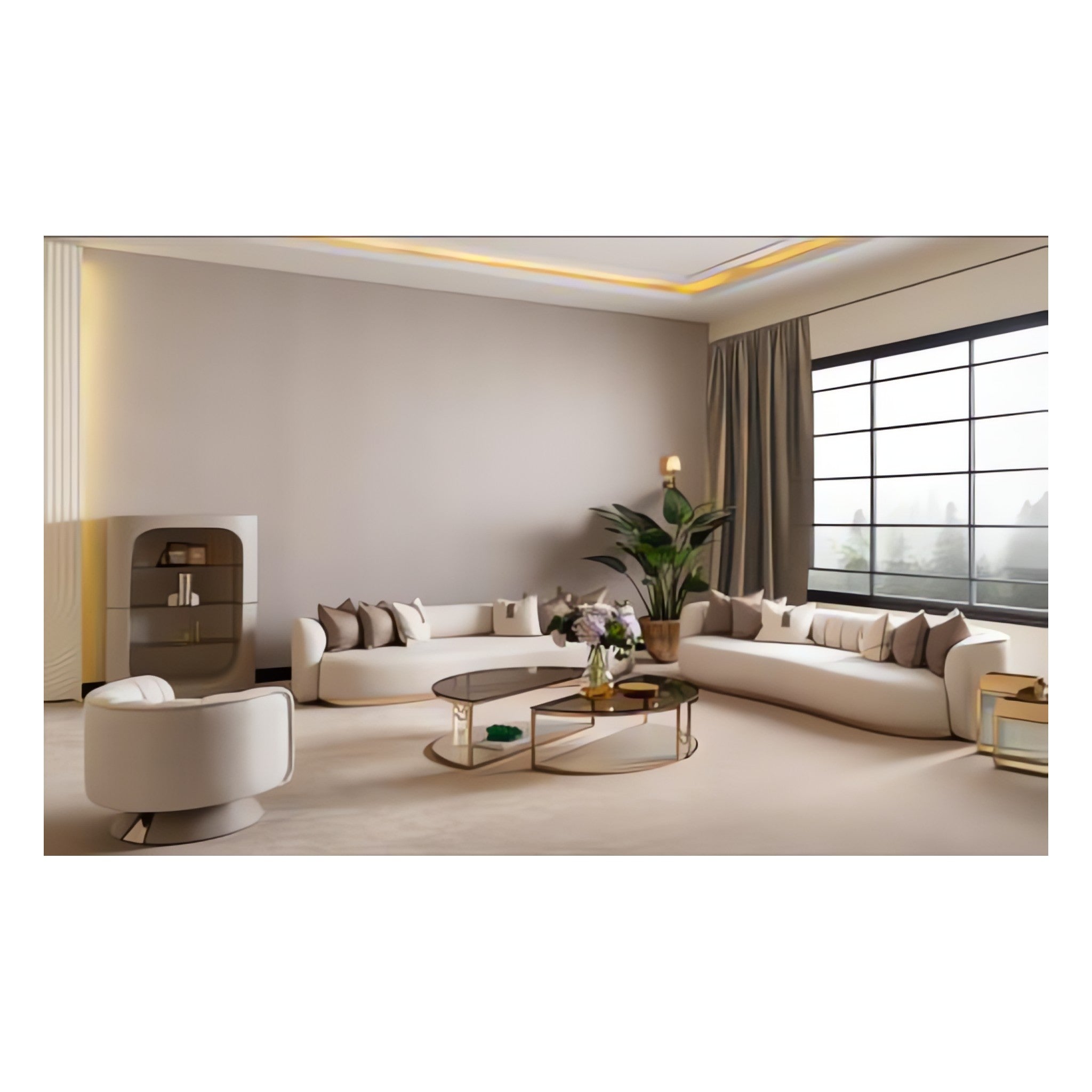 Calista 4-Seater Sofa (split Frame) – Nuvera Concept