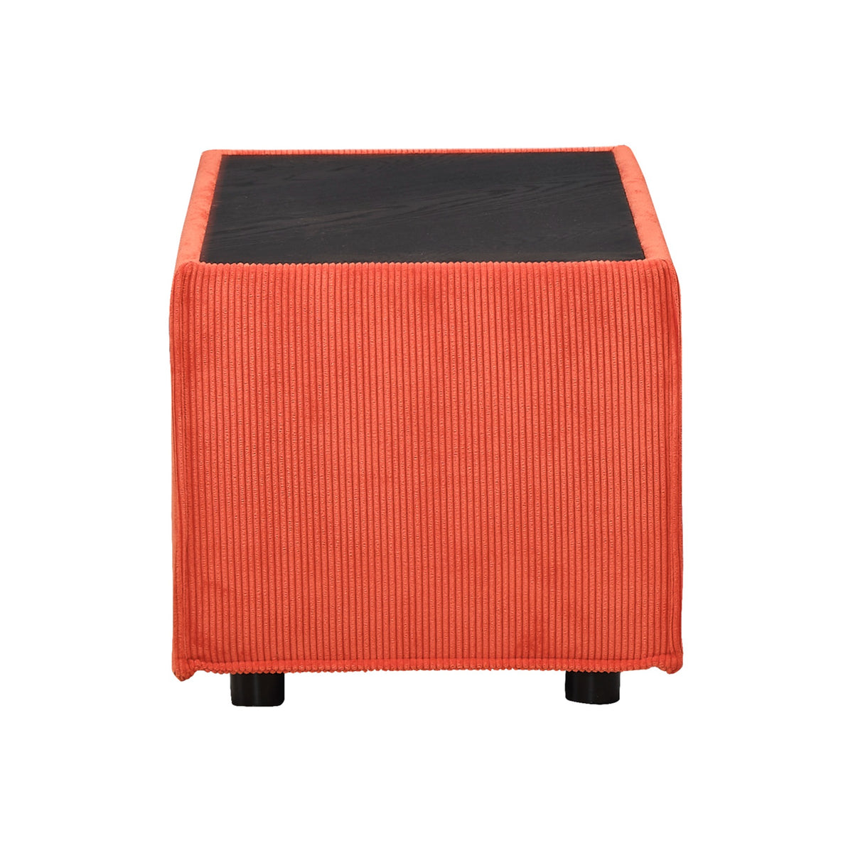 Natura Veneered Top Pouf Module — Pouf in the Natura collection at Nuvera New York