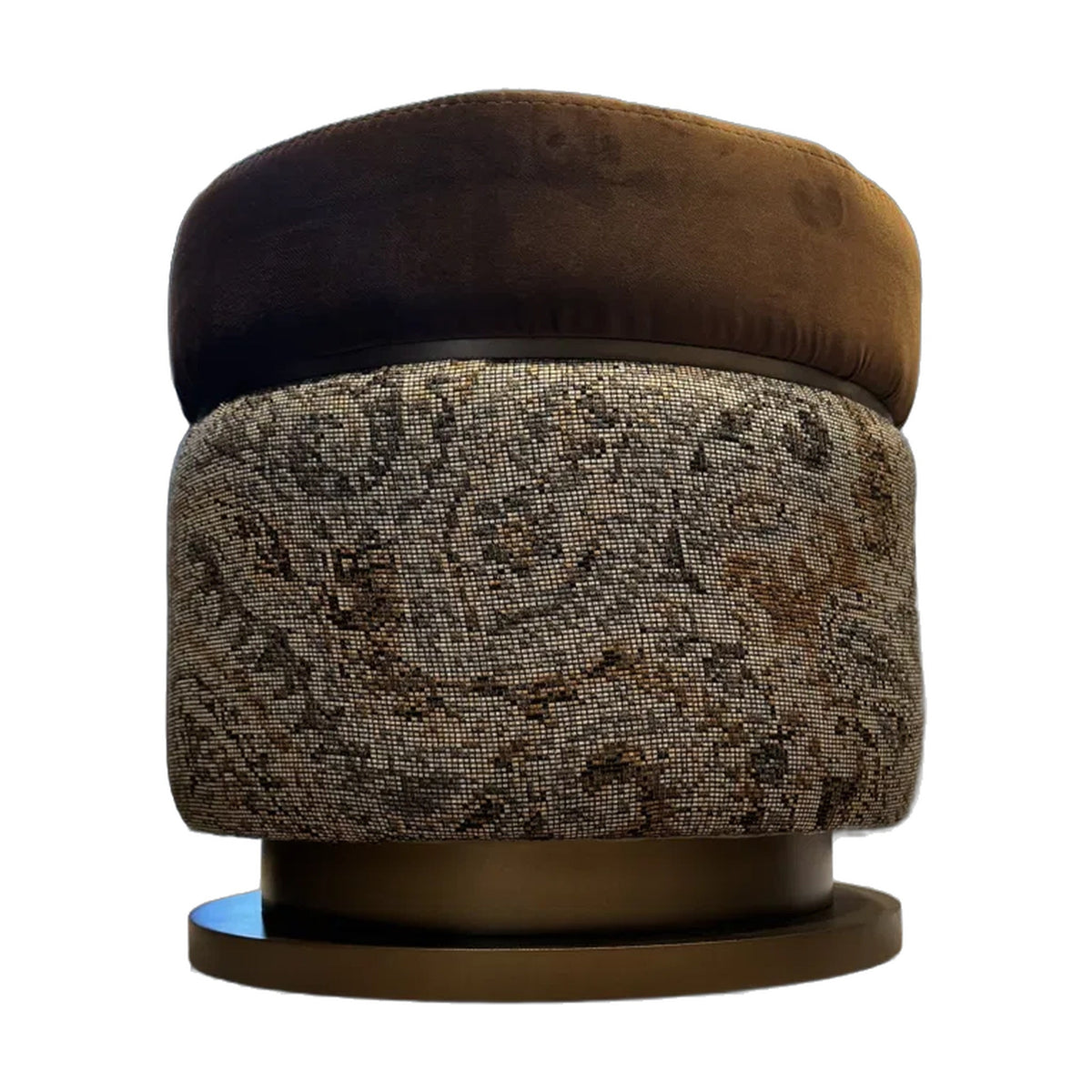 Nuvera Pietra Pouf - front view
