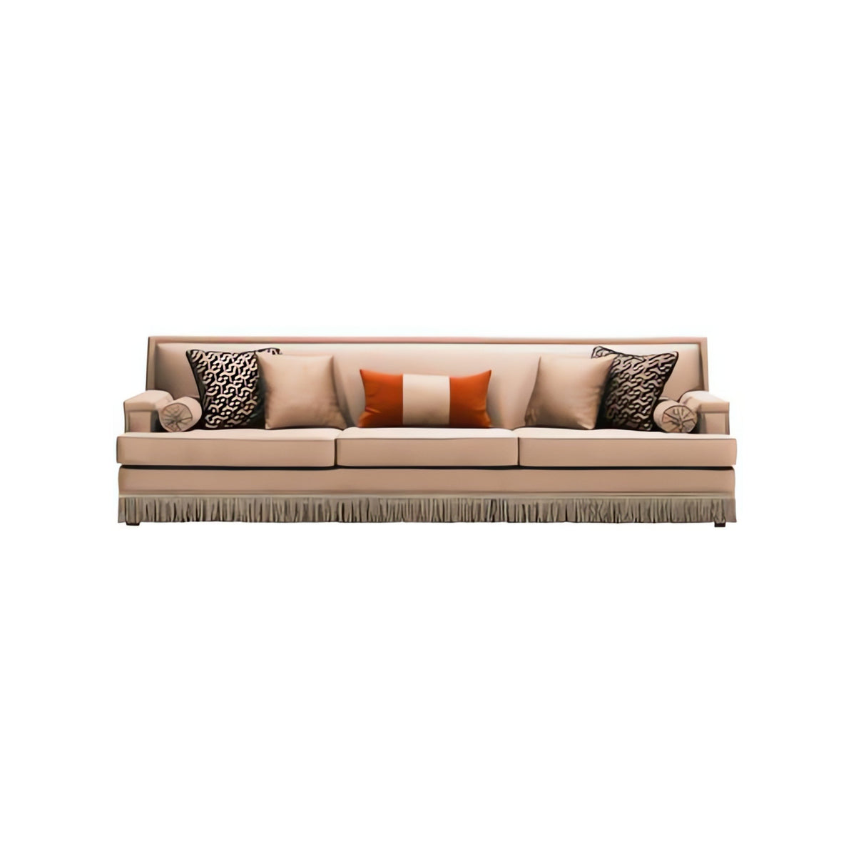 Porto Fringed 4-Seater Sofa — Nuvera Concept