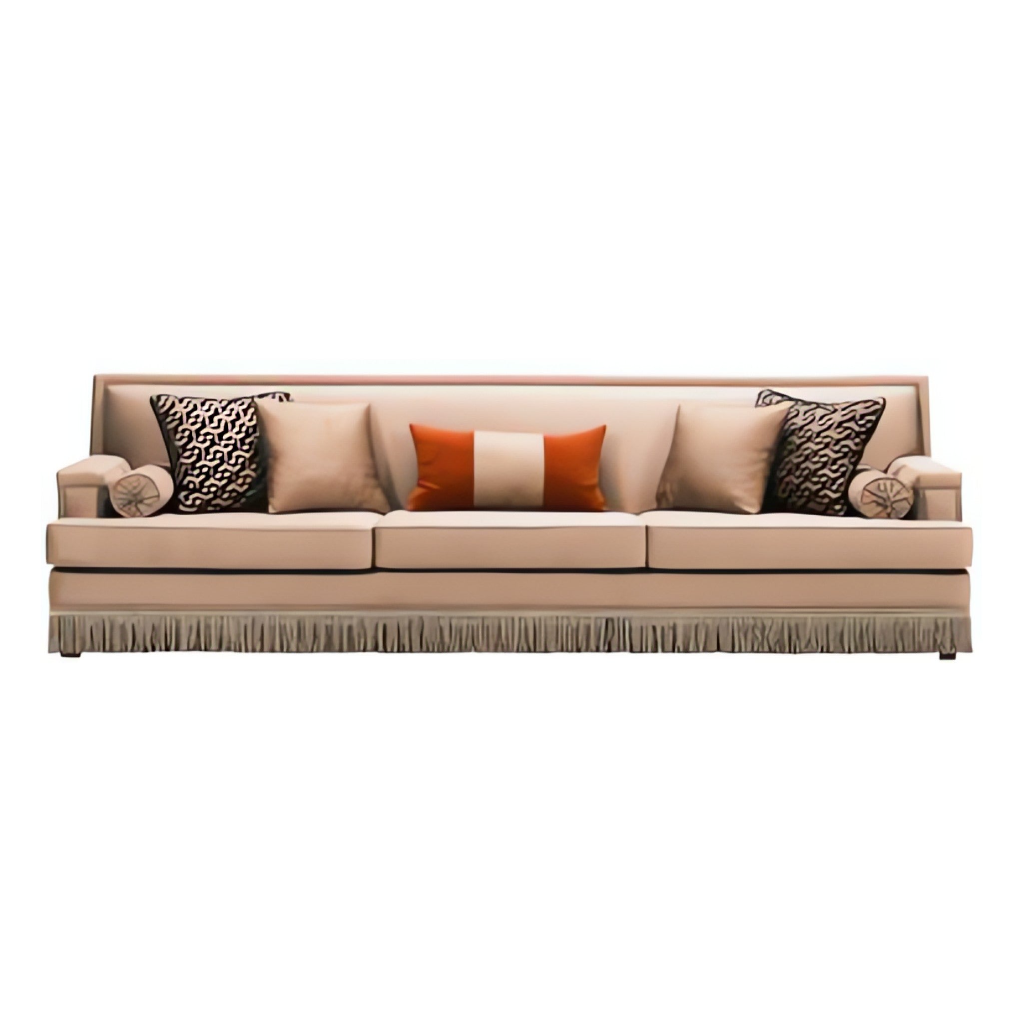 Porto Fringed 4-Seater Sofa – Nuvera Concept