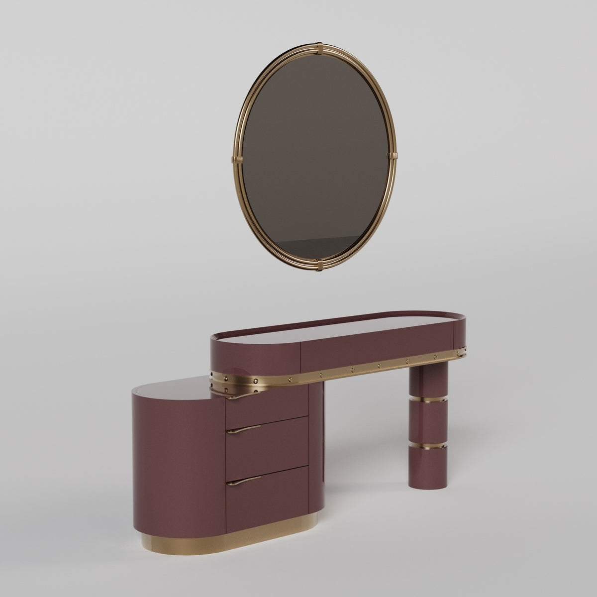 Tamzara Makeup Table with Mirror — Nuvera Concept