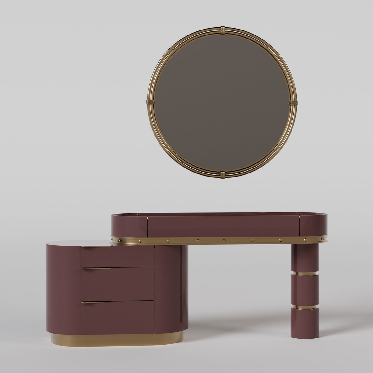 Tamzara Makeup Table with Mirror — Nuvera Concept